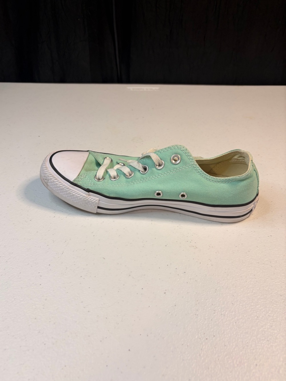 Converse Chuck Taylor All Star Low Top Mint Green Canvas Sneakers Women's Size 6 - Picture 7 of 10